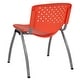 preview thumbnail 48 of 75, Powder-coated Metal/ Plastic Stackable Chair (Set of 5)