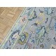 preview thumbnail 7 of 10, Hand Knotted Gray Oushak with Wool Oriental Rug (3' x 13'11") - 3' x 13'11"