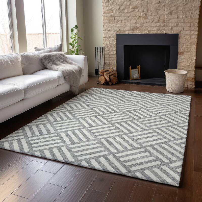 Premium Washable Super Soft Contemporary Mosaic Mayfield Rug