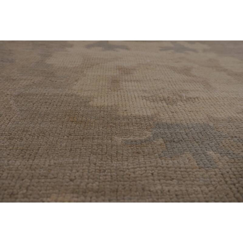 Oushak Oriental Large Area Rug Hand-Knotted Vegetable Dye Wool Carpet - 10'2"x 13'10"