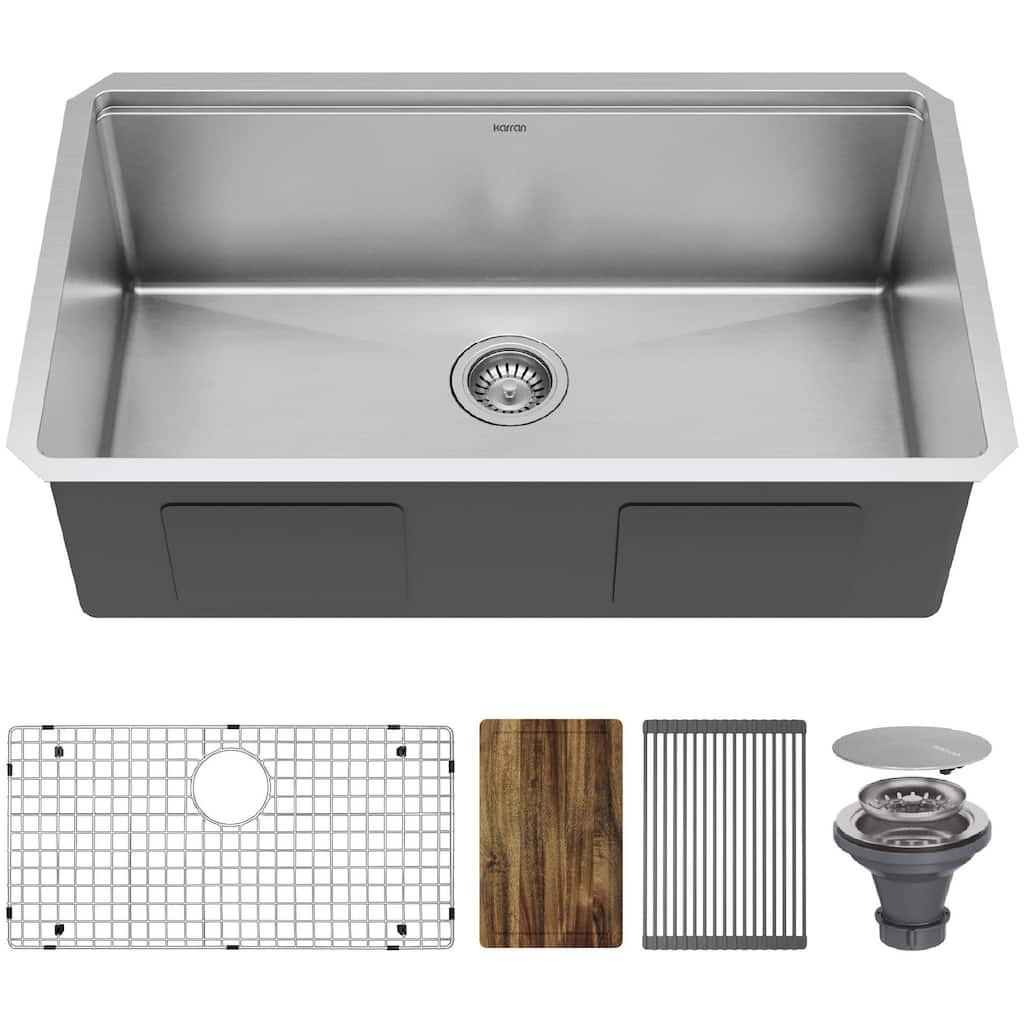 Karran USA WS-37-PK5 Elite Workstation 32" Rear-Drain Undermount