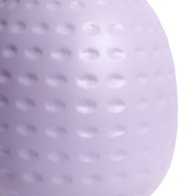 Petite Dimpled Ceramic Table Lamp with Tapered Shade - 12.5" - Lavendar