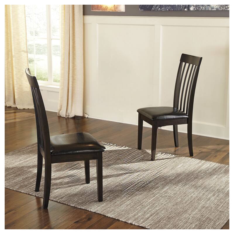 Hammis Dark Brown Dining Room Chair (Set of 2) - Set of 2 - Brown - Dining Height