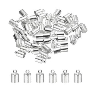SUPERFINDINGS 600pcs Embouts De Cordon 6mm 6 Couleurs - Connecteurs Pour Bijoux En Cuir Et Cordons