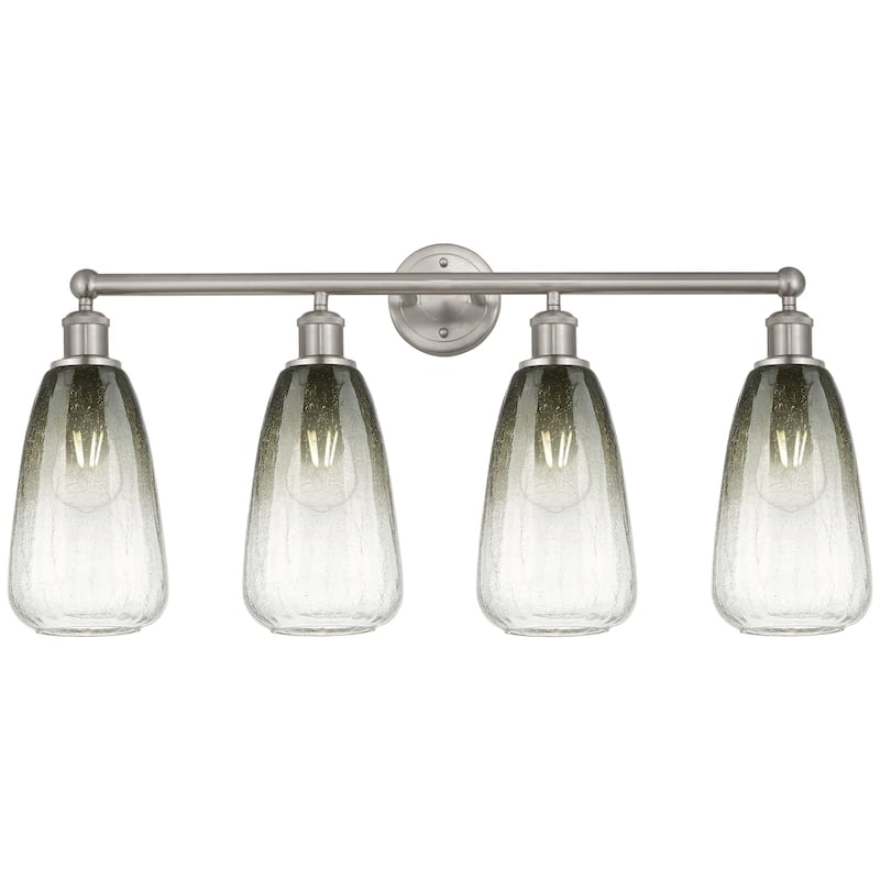 Innovations Lighting 616-4W-16-33 Brookhaven Almond Vanity Brookhaven - Brushed Satin Nickel / Slate