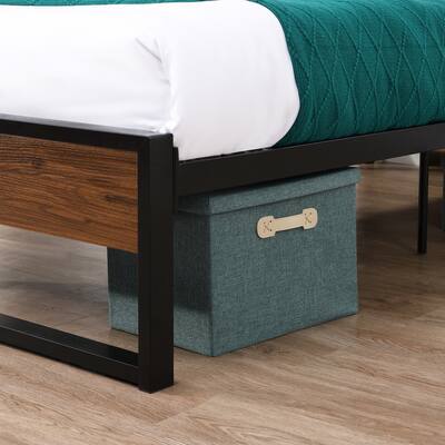 Twin Bed Frames with Wood Headboard and Footboard