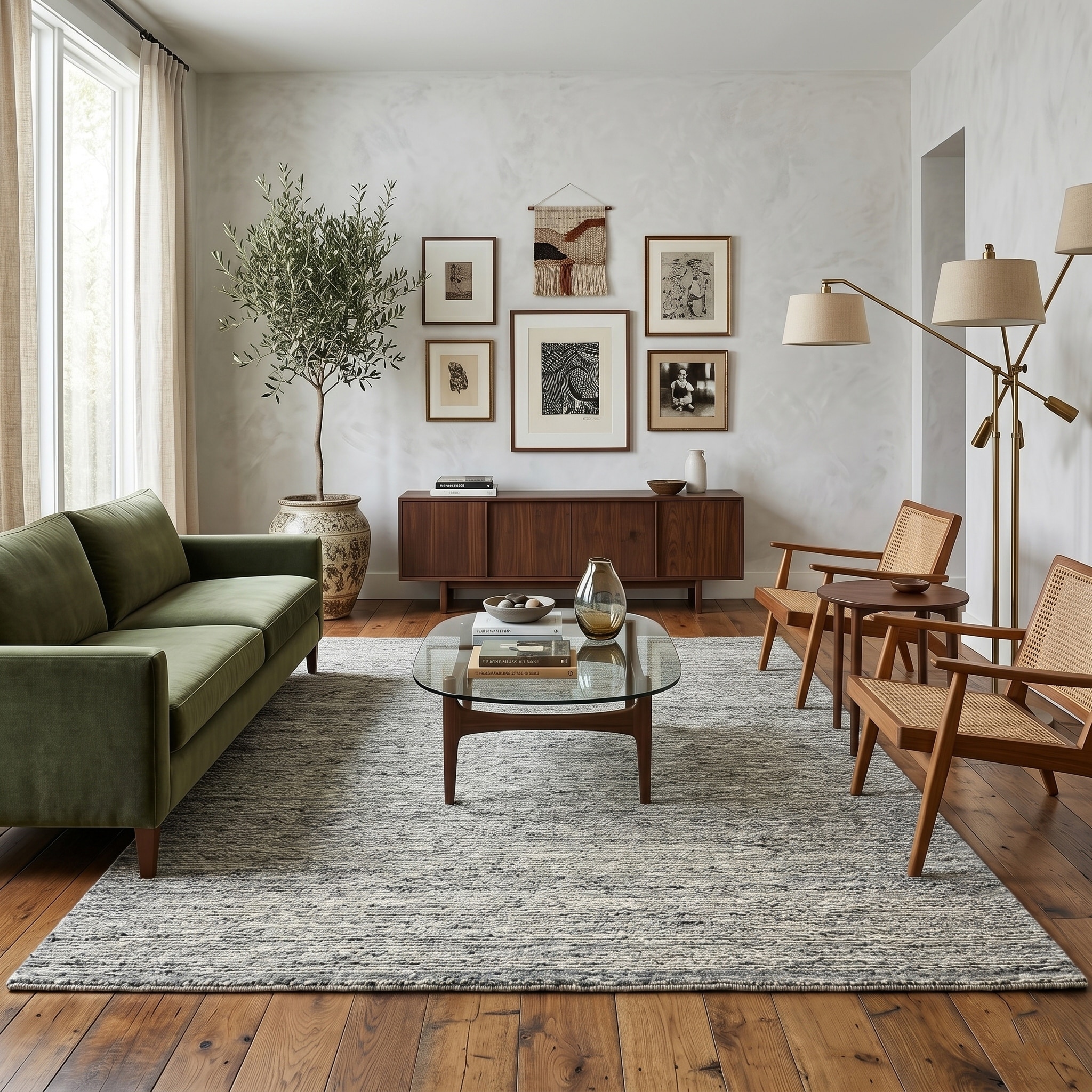 Norwood Ashley Transitional Striped Hand-Woven Area Rug