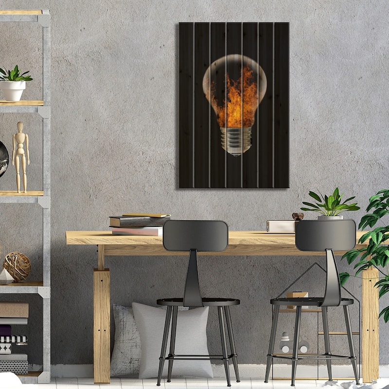 The Four Elements I Print On Wood by Stefan Eisele - Multi-Color
