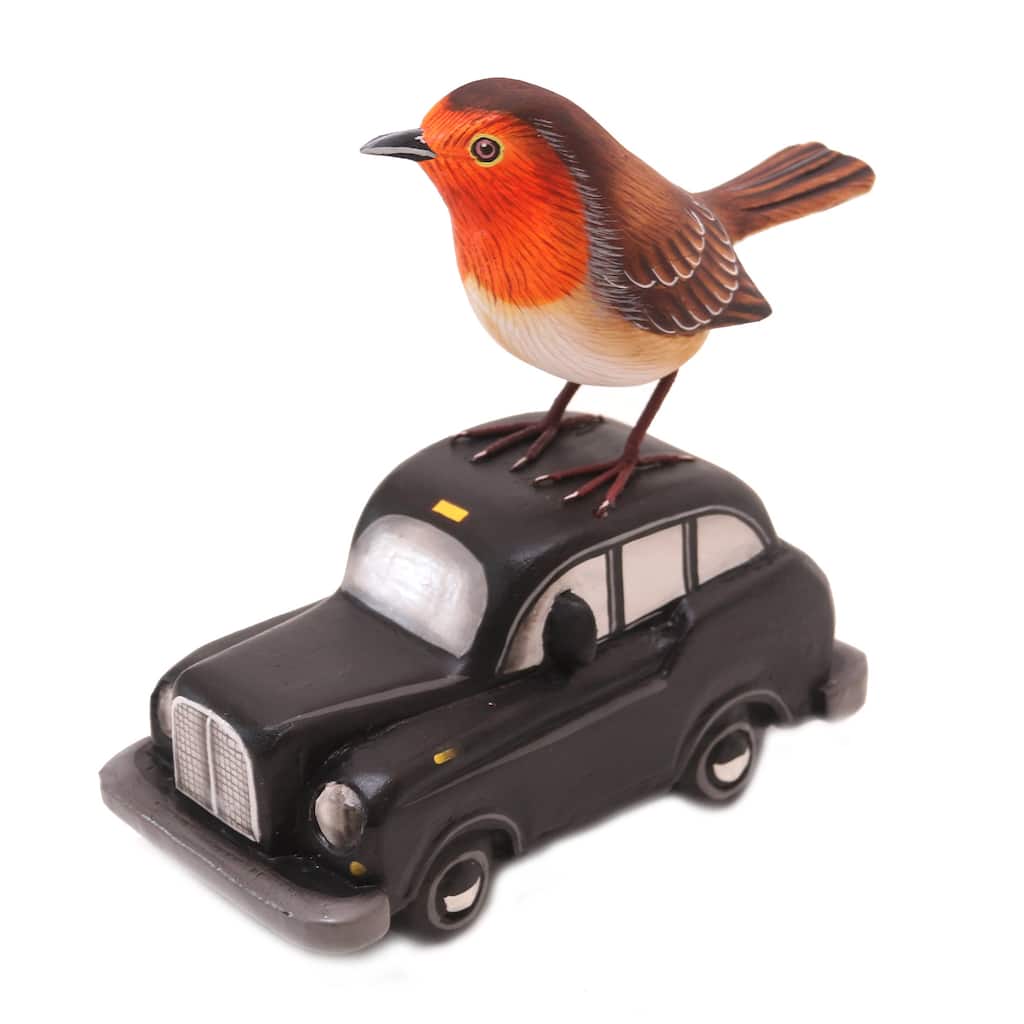 Novica Handmade Going Places Wood Statuette