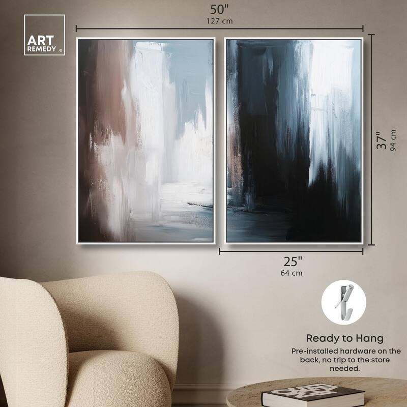 Chiaroscuro Canvas Set of 2 by Art Remedy