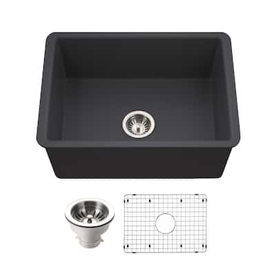 Houzer PTU-2800-C Platus 25-1/2" Undermount Single Basin Fireclay