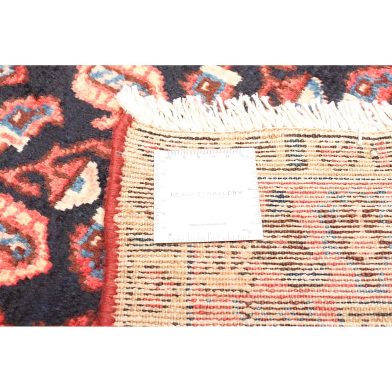 ECARPETGALLERY Hand-knotted Andelz Navy Wool Rug - 3'7 x 9'8