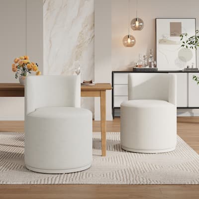 Christopher Knight Home - Thistle Upholstered Swivel Side Chair in Pine Frame with Plush Foam
