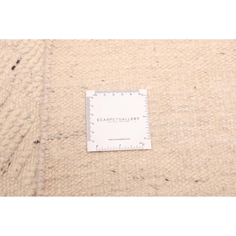 ECARPETGALLERY Hand-knotted Looma Cream Wool Rug - 8'0 x 9'11