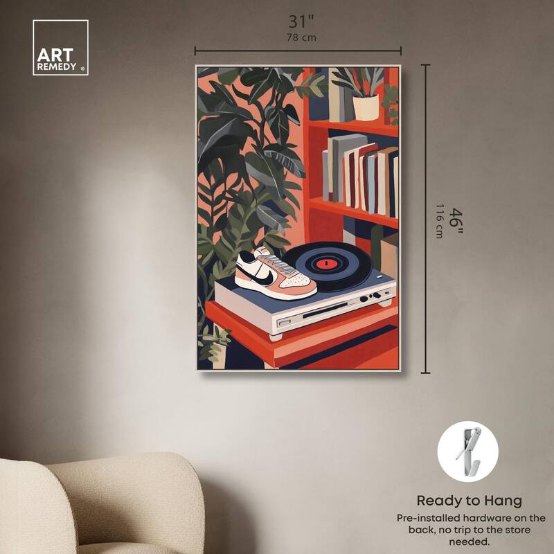 Vinyl and Sneaker Canvas by Art Remedy
