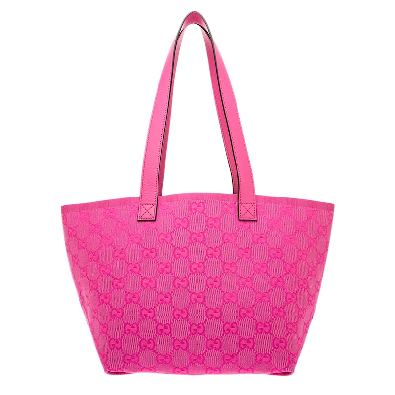 Gucci Small Totissima Leather Trimmed Tote