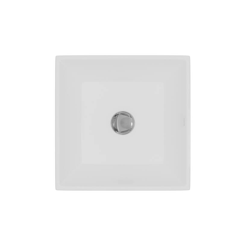 Karran Valera 16" Vitreous China Vessel Bathroom Sink in White