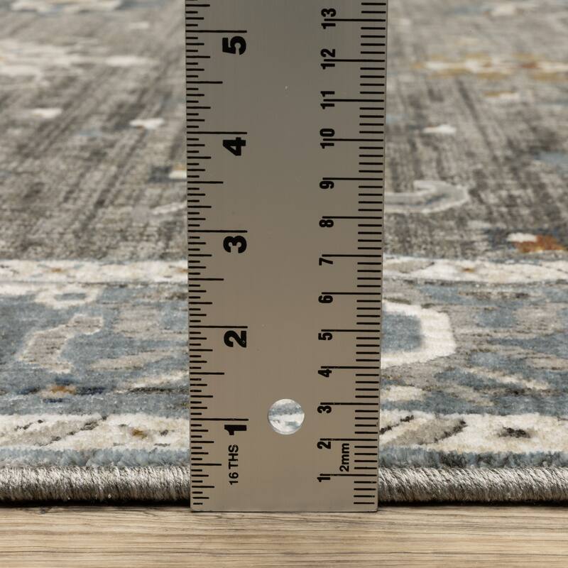 Style Haven Everly Persian Inspired Grey/ Blue Area Rug