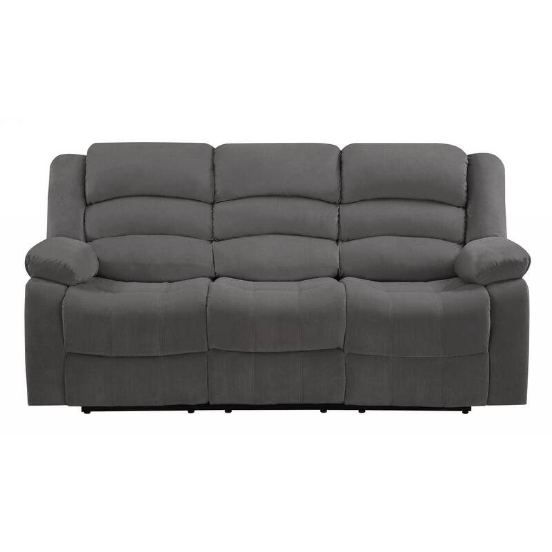 40" Contemporary Grey Fabric Sofa