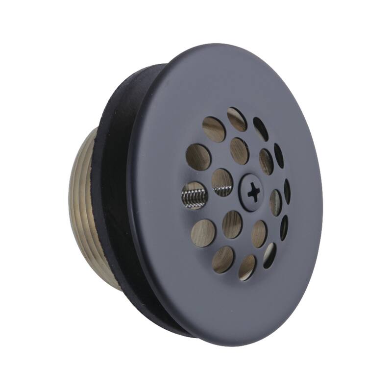Kingston Brass Made To Match Bathtub Strainer Drain with Rubber - Matte Black