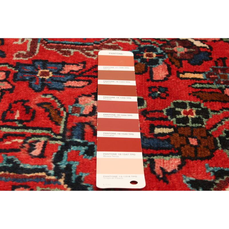 ECARPETGALLERY Hand-knotted Andelz Red Wool Rug - 3'7 x 7'0