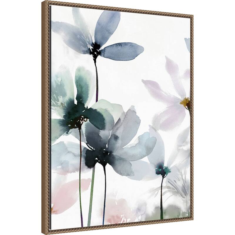 Whimsical Blossoms No. 1 by Aria K (23 x 30 in.), Framed Canvas Wall Art Print