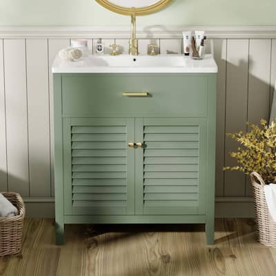 30-Inch Bathroom Vanity with Ceramic Sink