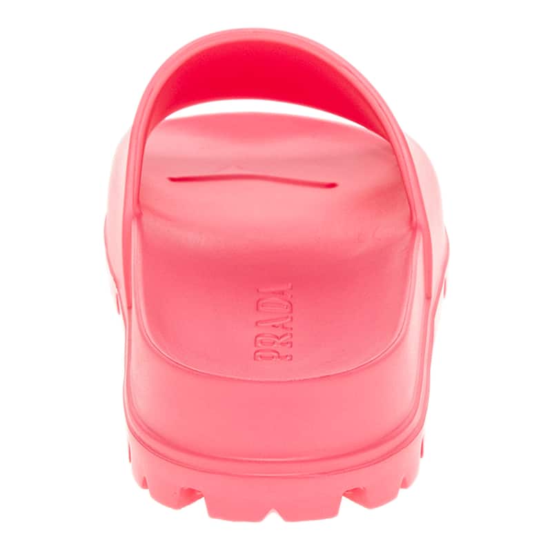 Prada Logo Embossed Slides