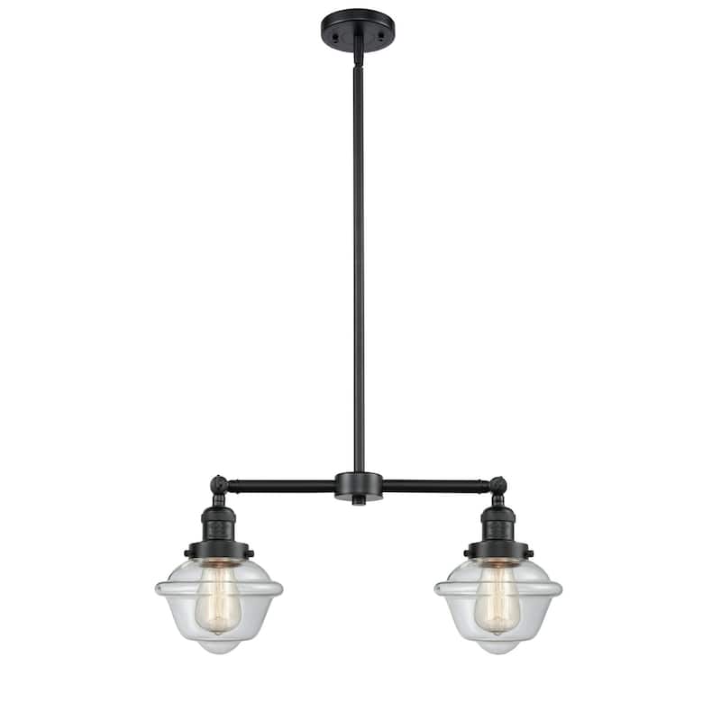 Innovations Lighting Small Oxford 2 Light 24" Wide Linear Chandelier