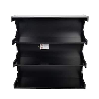 4-Tier Book Shelf Coffee Table, Multi-functional Creative Furniture Floor Bookshelf Display Stand, Minimalist Organizer Shelves