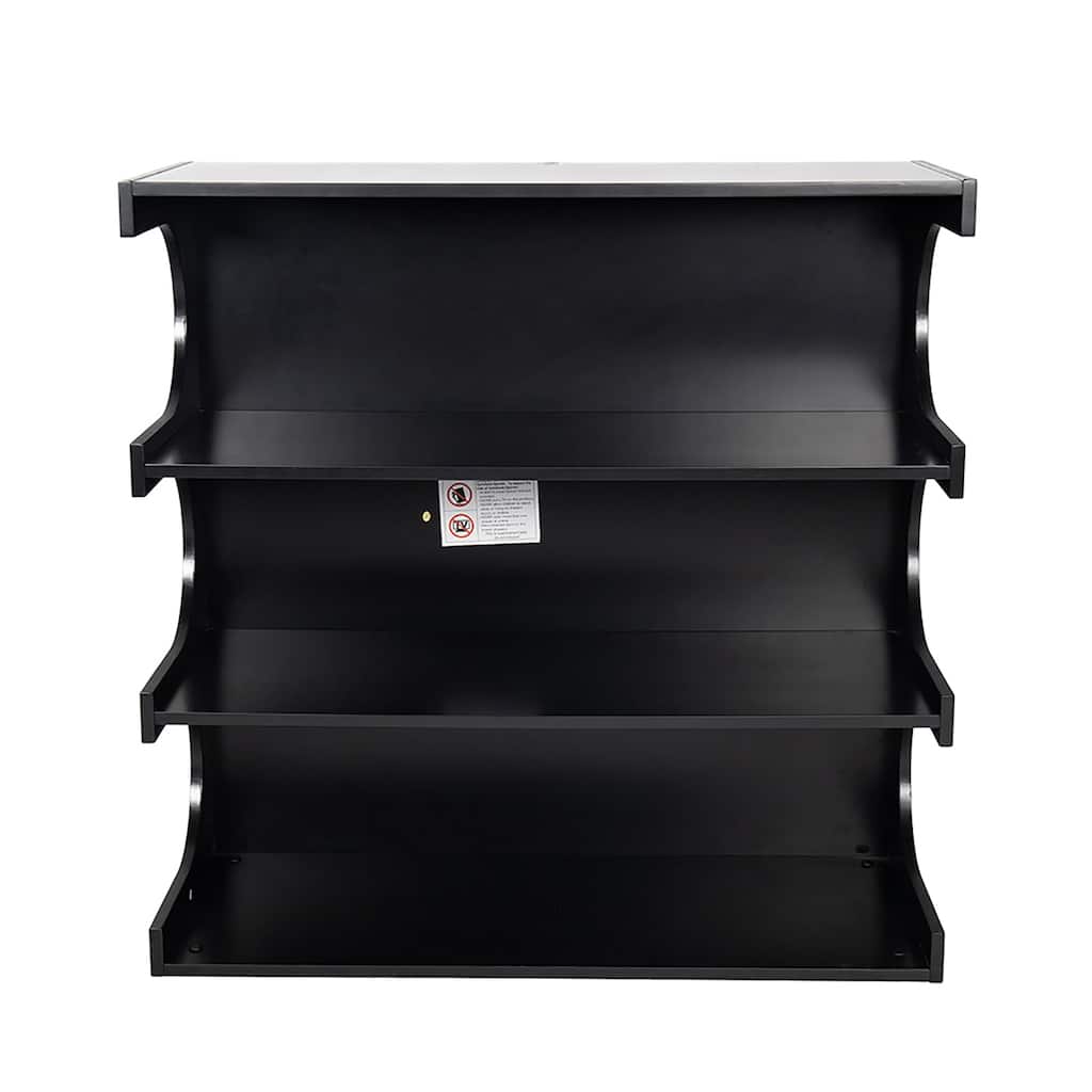 4-Tier Book Shelf Coffee Table, Multi-functional Creative Furniture Floor Bookshelf Display Stand, Minimalist Organizer Shelves