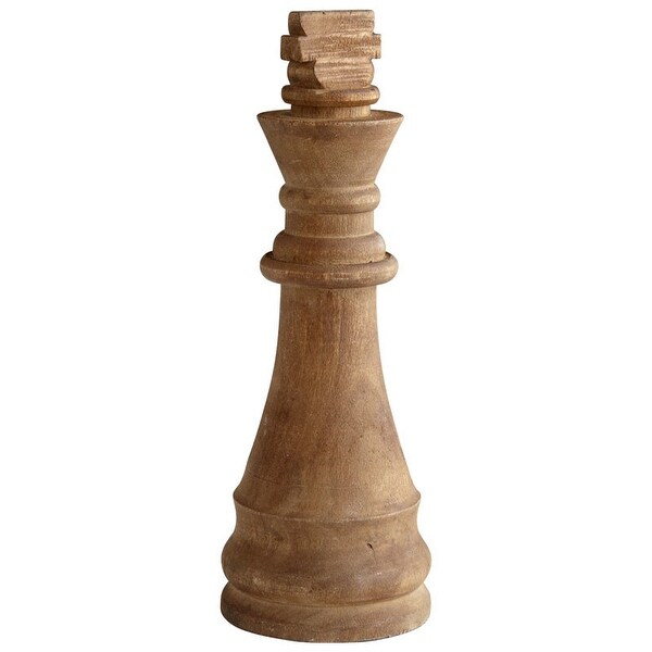 Cyan Design King Me Sculpture King Me 10.5" Tall Wood Sculpture - Natural