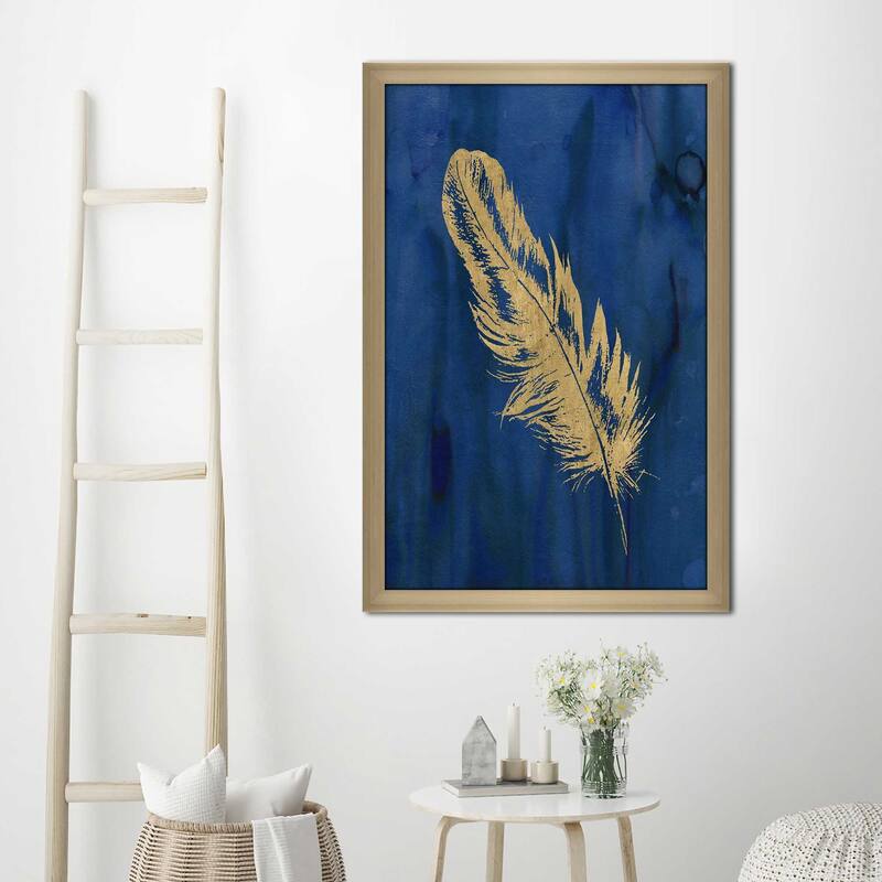 "Golden Feather II" by Carol Robinson Print on Acrylic