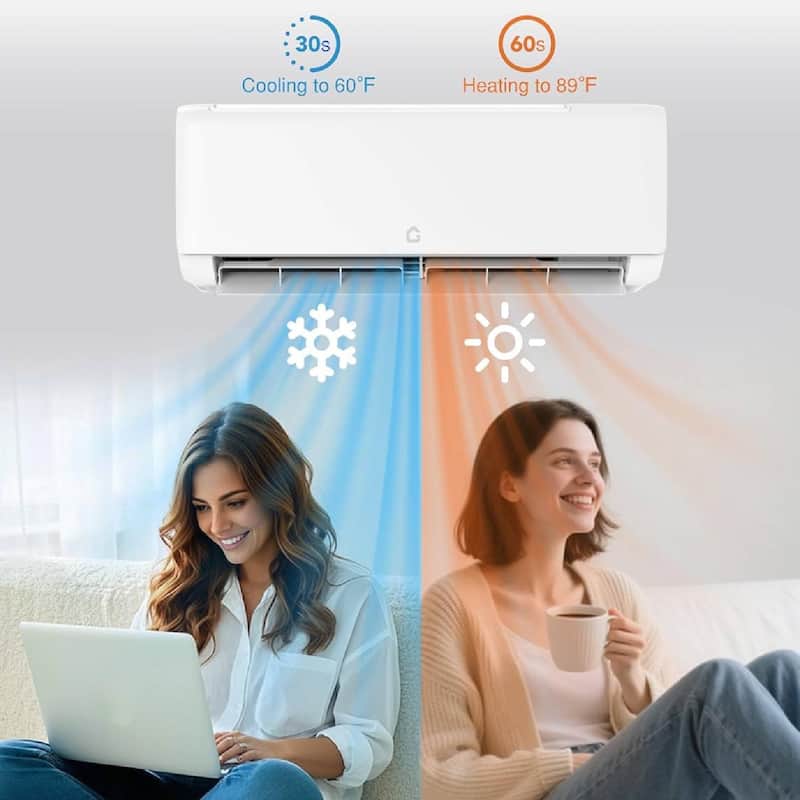24000 Btus Mini Split Air Conditioner AC & Heat Pump for Rooms Up to 1550 Sq.Ft.