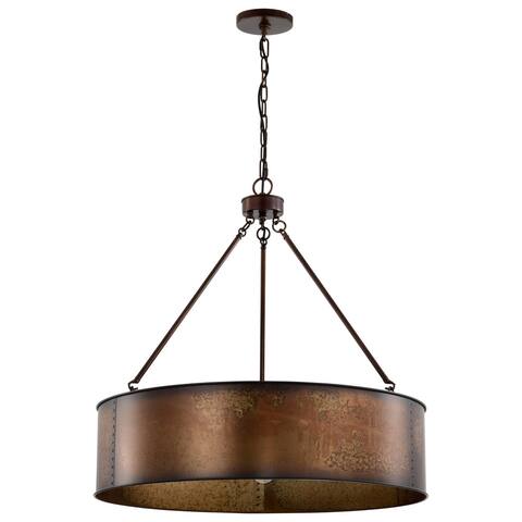 Kettle 5 Light Oversized Pendant with 60W Vintage Lamps Included