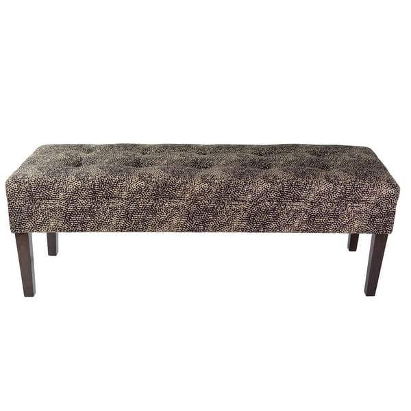 Shop Cheetah Upholstered Indoor Living Room Bench Overstock