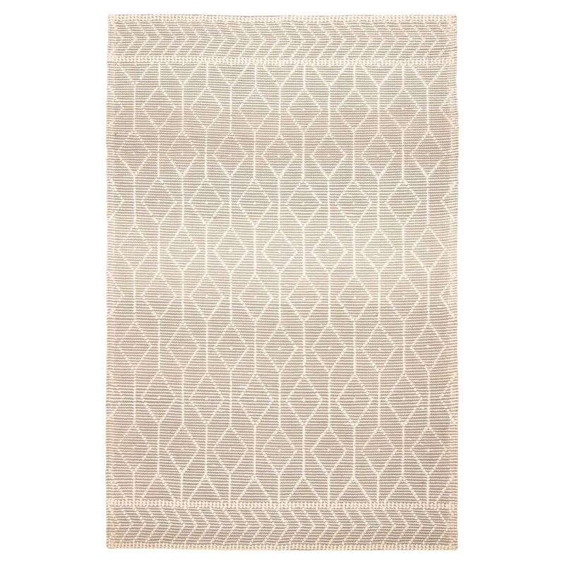 ECARPETGALLERY Braid weave Sienna Grey Wool Rug - 5'0 x 7'9 - Grey - 5'0 x 7'9
