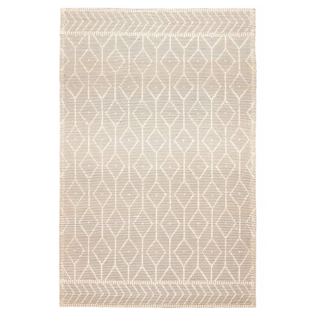 ECARPETGALLERY Braid weave Sienna Grey Wool Rug - 5'0 x 7'9