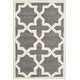 preview thumbnail 121 of 155, SAFAVIEH Handmade Chatham Clemma Modern Moroccan Wool Rug 2' x 3' - Dark Grey/Ivory - Rectangle
