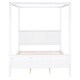 preview thumbnail 15 of 16, Queen/King Size Modern Canopy Platform Bed with Headboard and Footboard - Pine Wood