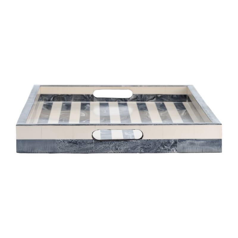 Sagebrook Home Decorative Trays, Set of 3 - 24" x 15" x 2"