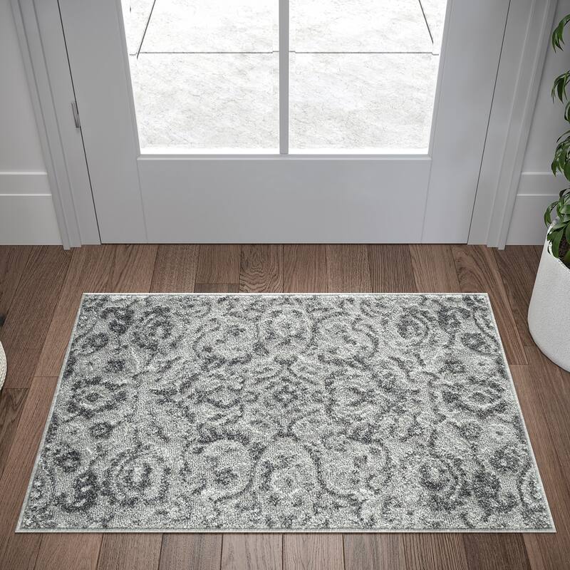 Mayson Farmhouse Floral Indoor Area Rug