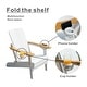 preview thumbnail 4 of 22, Patio HDPE Board Folding Adirondack Chair With Cup Holder