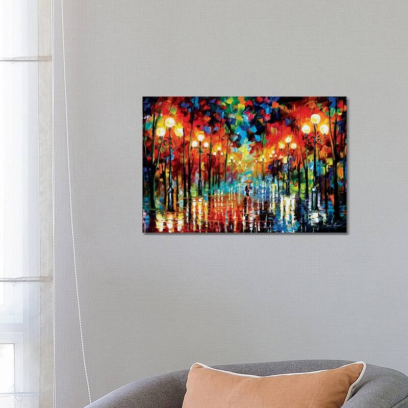 iCanvas "A Date With The Rain" by Leonid Afremov Canvas Print - 18x26x1.5
