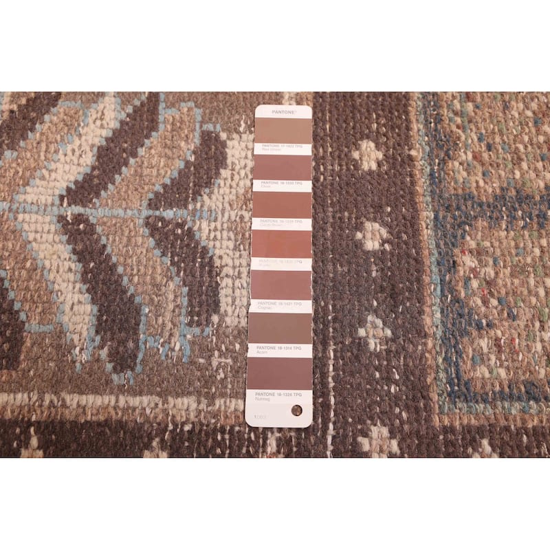ECARPETGALLERY Hand-knotted Antalya Vintage Brown Wool Rug - 6'3 x 10'6