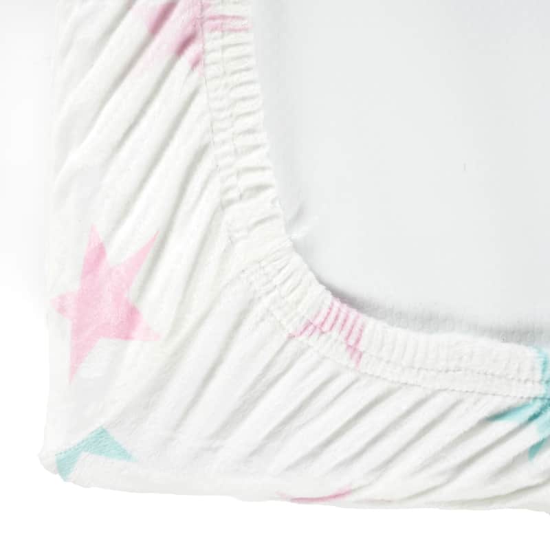 Lush Decor Baby Rainbow Allover Stars Soft & Plush Changing Pad Cover - 32" x 16" x 5"