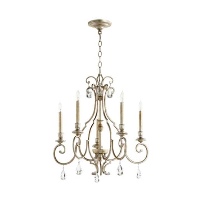 Quorum International Ansley 5 Light 24" Wide Taper Candle Chandelier