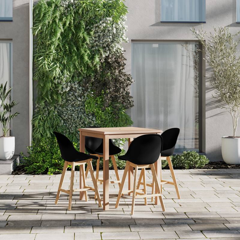 Hawaii Patio 5 Piece Sidestool Bar Set