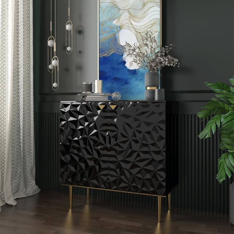 2 Door White Locker Accent Cabinet