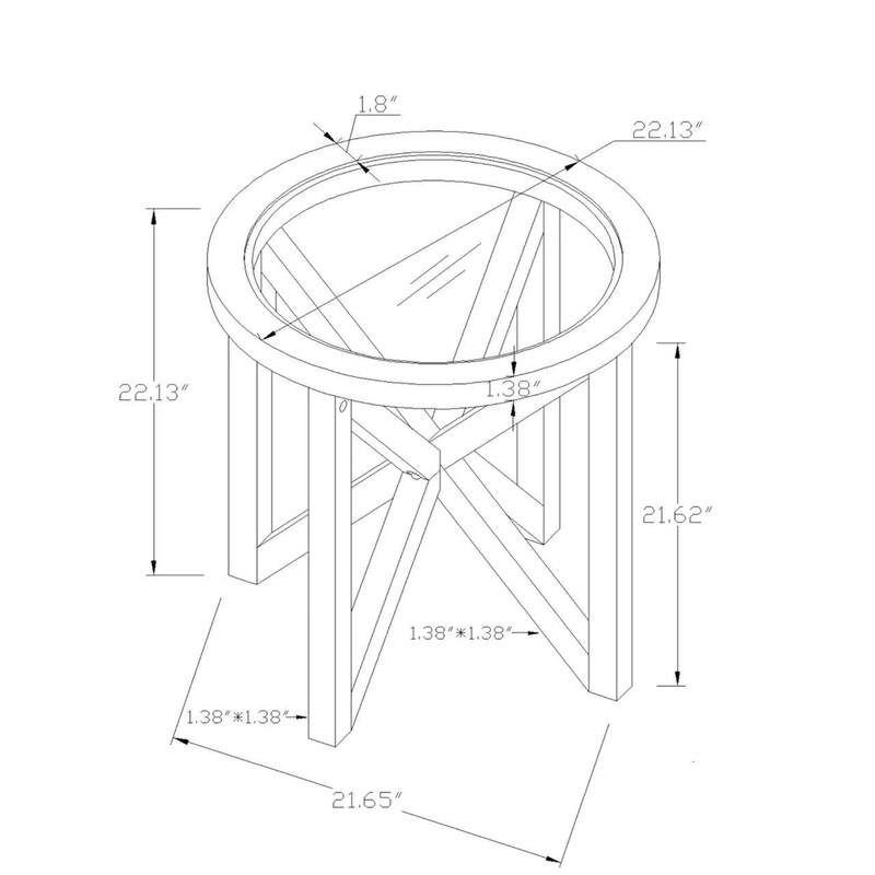 Modern Simple Glass Coffee Table, Tempered Glass Coffee Table